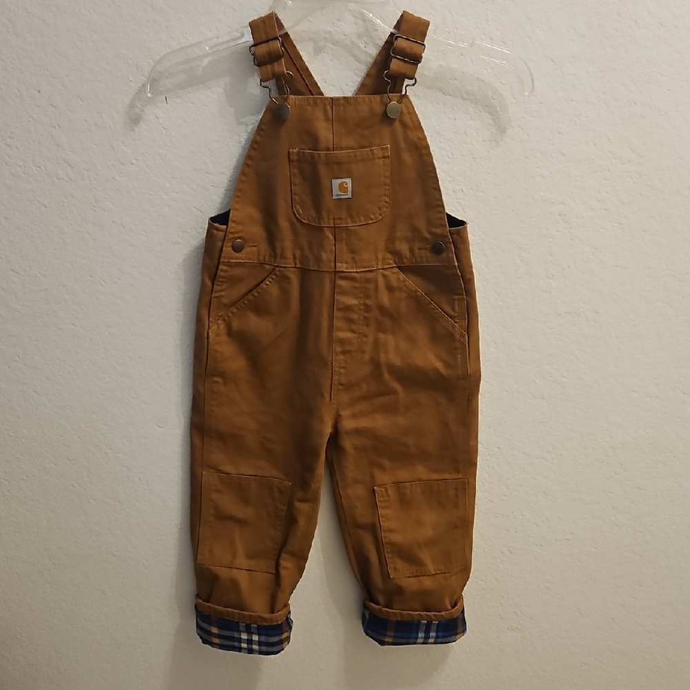 Carhartt Tan Kids Overalls 4T